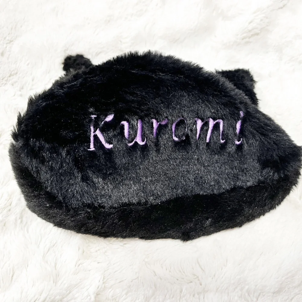 Sanrio Kuromi Black Plush Pencil Case